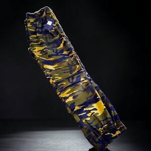 Free Planet mens Stretch Slim Fit Olive Camo Activewear Jogger Pants NWT